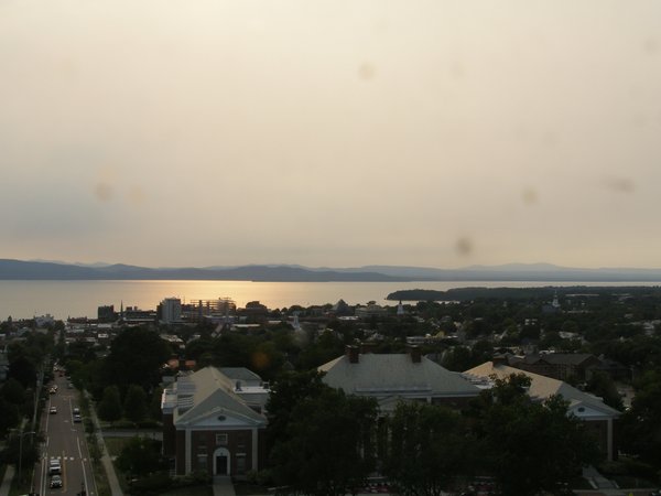 Burlington sunset on Tuesday, August 5, 2025 at 6:29 PM EDT