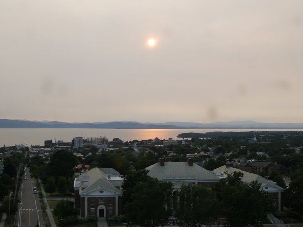Burlington sunset on Tuesday, August 5, 2025 at 8:13 PM EDT