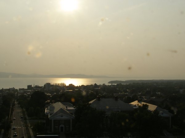 Burlington sunset on Wednesday, August 6, 2025 at 6:43 PM EDT