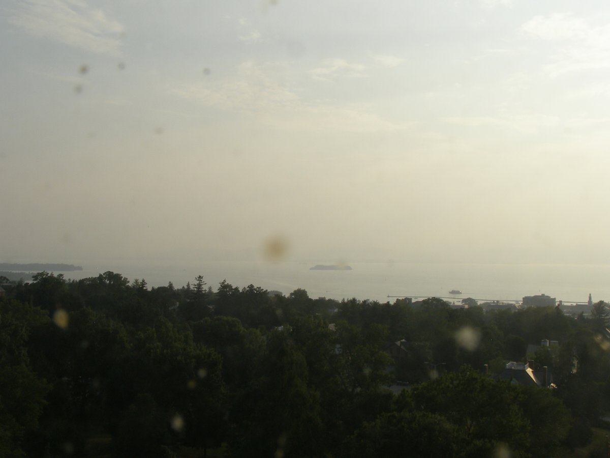 Left view, Burlington sunset on Friday, August 8, 2025