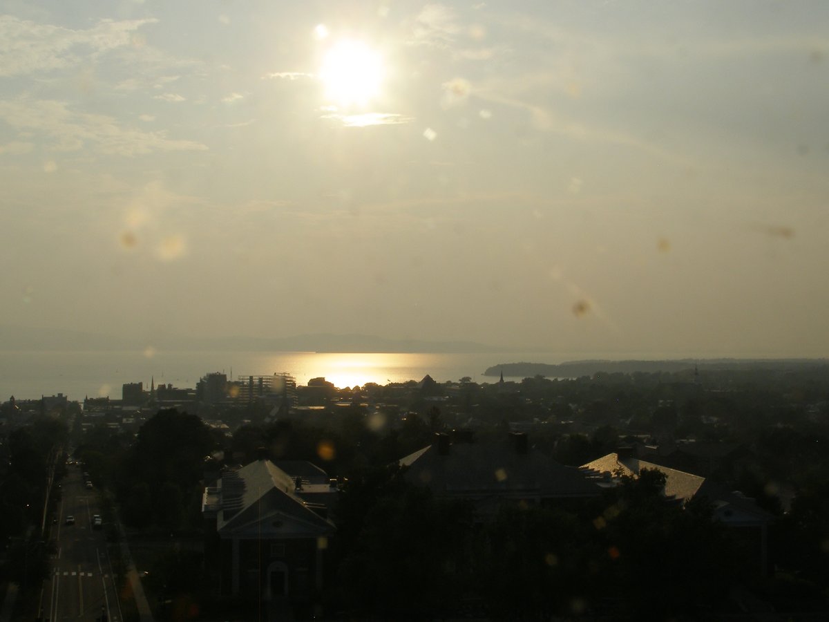Right view, Burlington sunset on Friday, August 8, 2025