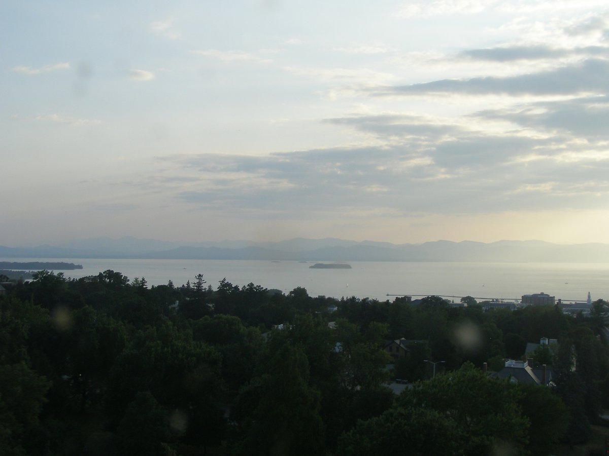 Left view, Burlington sunset on Sunday, August 10, 2025