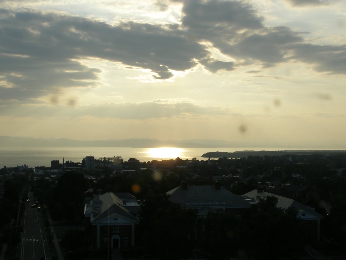 Right view, Burlington sunset on Sunday, August 10, 2025