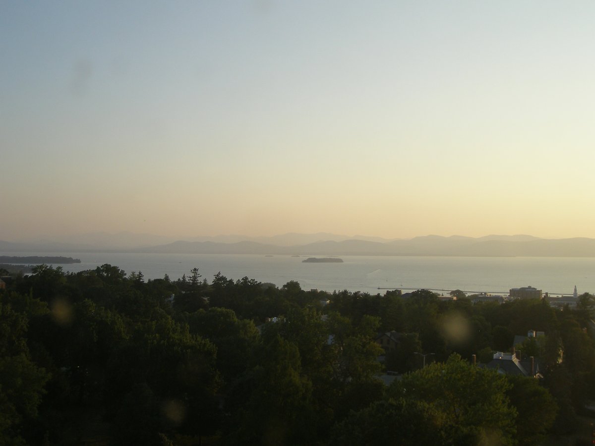 Left view, Burlington sunset on Monday, August 11, 2025