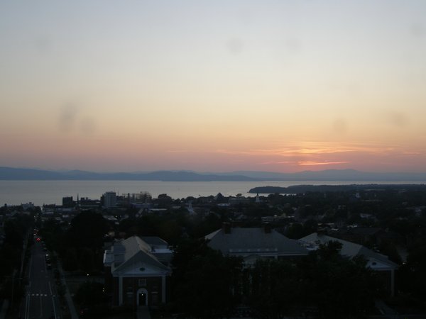 Burlington sunset on Monday, August 11, 2025 at 8:13 PM EDT