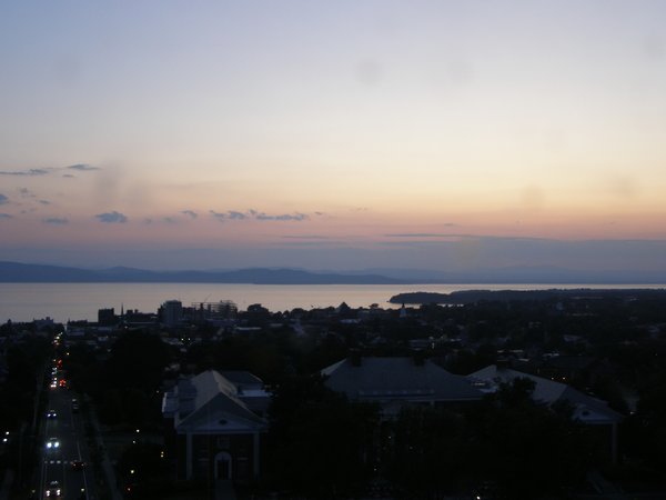 Burlington sunset on Tuesday, August 12, 2025 at 8:28 PM EDT