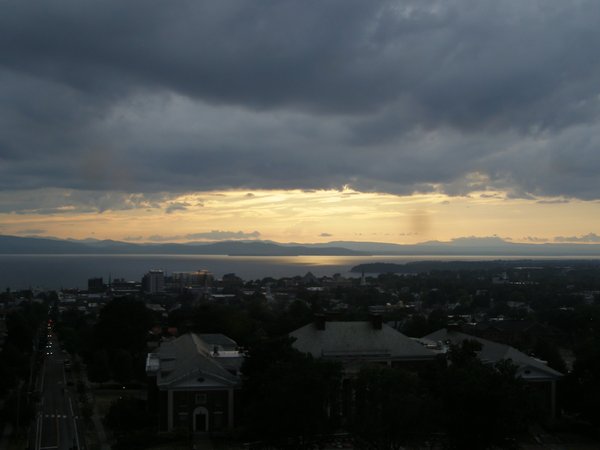 Burlington sunset on Wednesday, August 13, 2025 at 7:28 PM EDT