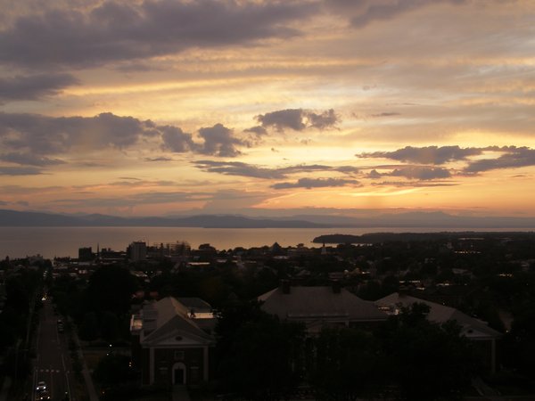 Burlington sunset on Wednesday, August 13, 2025 at 8:13 PM EDT