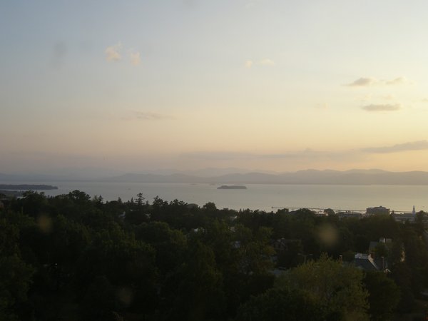 Burlington sunset on Thursday, August 14, 2025 at 7:43 PM EDT