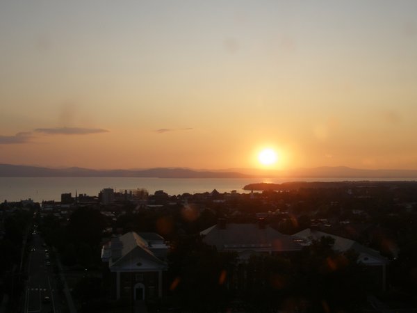 Burlington sunset on Thursday, August 14, 2025 at 7:58 PM EDT