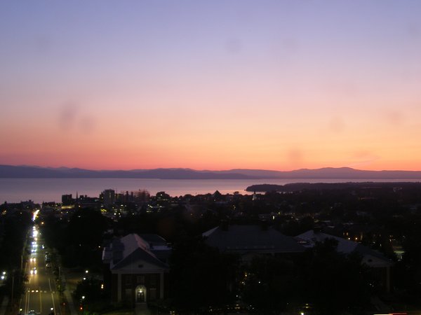 Burlington sunset on Thursday, August 14, 2025 at 8:43 PM EDT