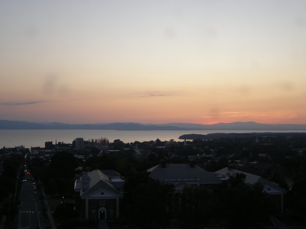 Burlington sunset on Thursday, August 14, 2025 at 8:13 PM EDT