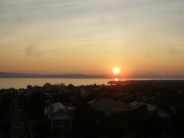Burlington sunset on Saturday, August 16, 2025 at 7:58 PM EDT