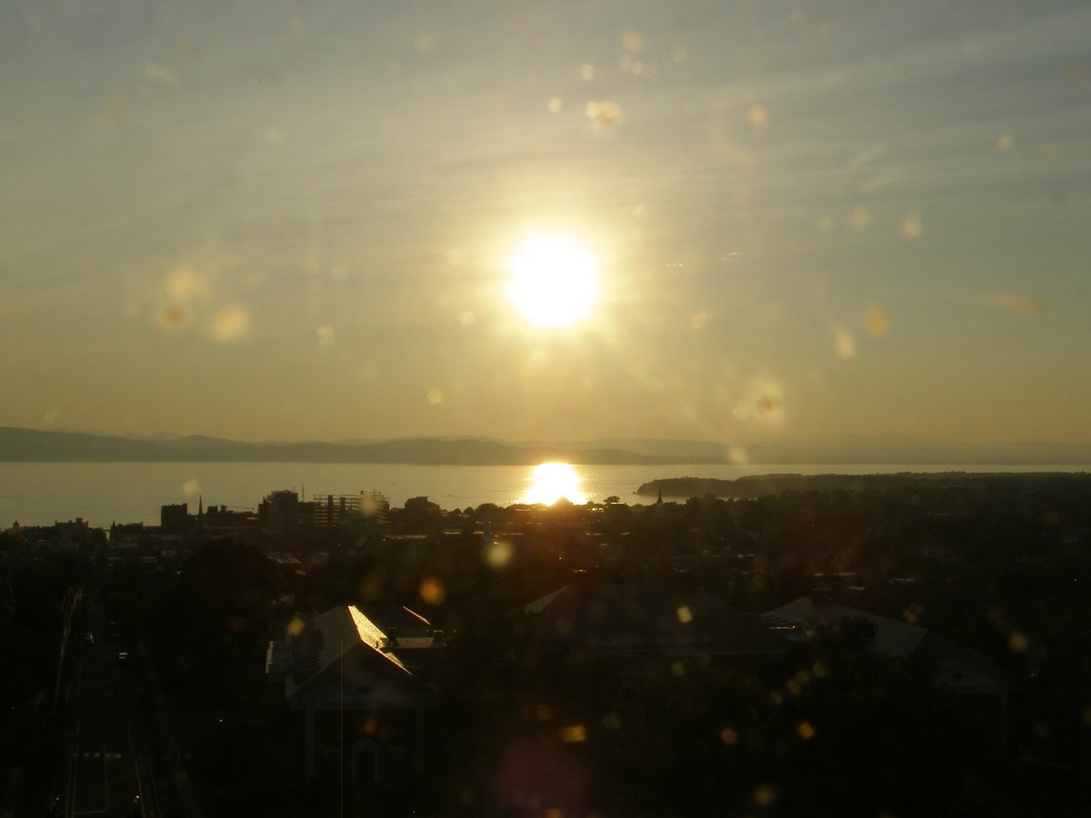 Right view, Burlington sunset on Saturday, August 16, 2025