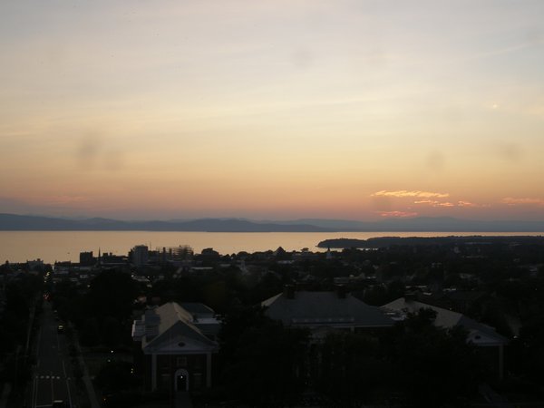 Burlington sunset on Saturday, August 16, 2025 at 8:13 PM EDT