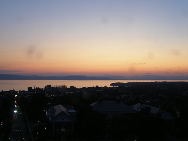 Burlington sunset on Saturday, August 16, 2025 at 8:28 PM EDT