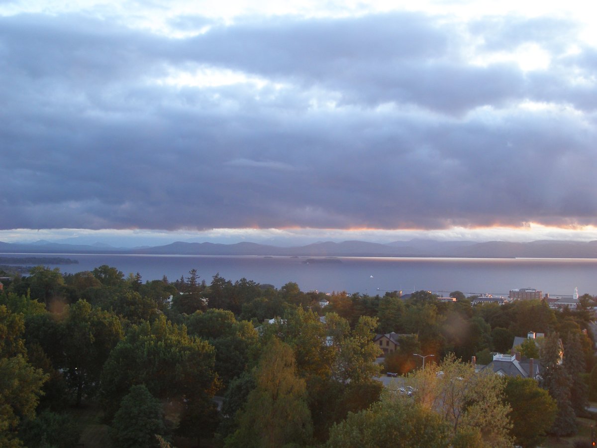 Left view, Burlington sunset on Sunday, August 17, 2025