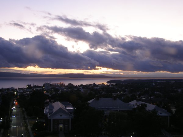 Burlington sunset on Sunday, August 17, 2025 at 8:28 PM EDT