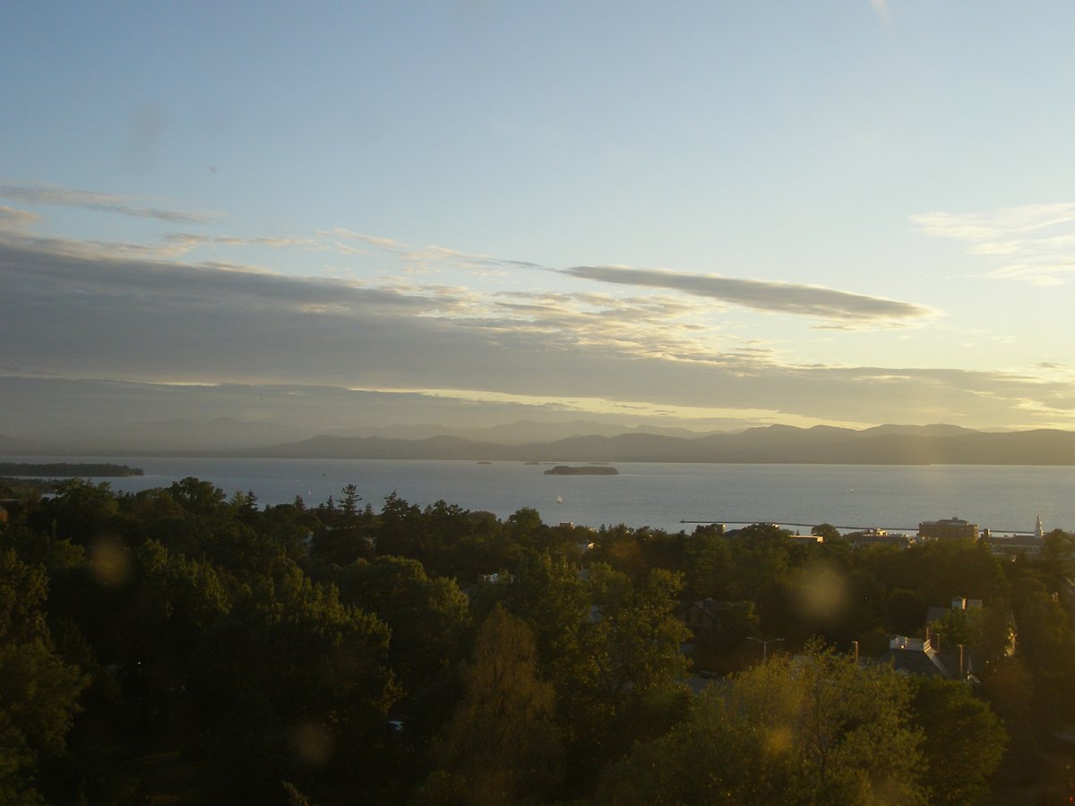 Left view, Burlington sunset on Wednesday, August 20, 2025