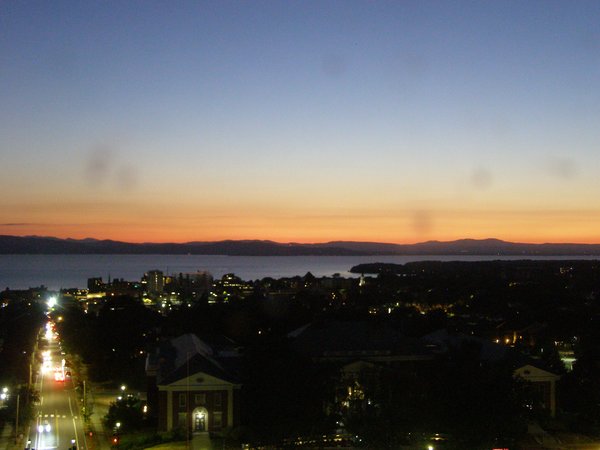 Burlington sunset on Thursday, August 21, 2025 at 8:43 PM EDT