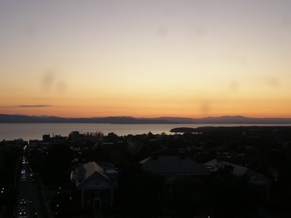 Burlington sunset on Thursday, August 21, 2025 at 8:13 PM EDT