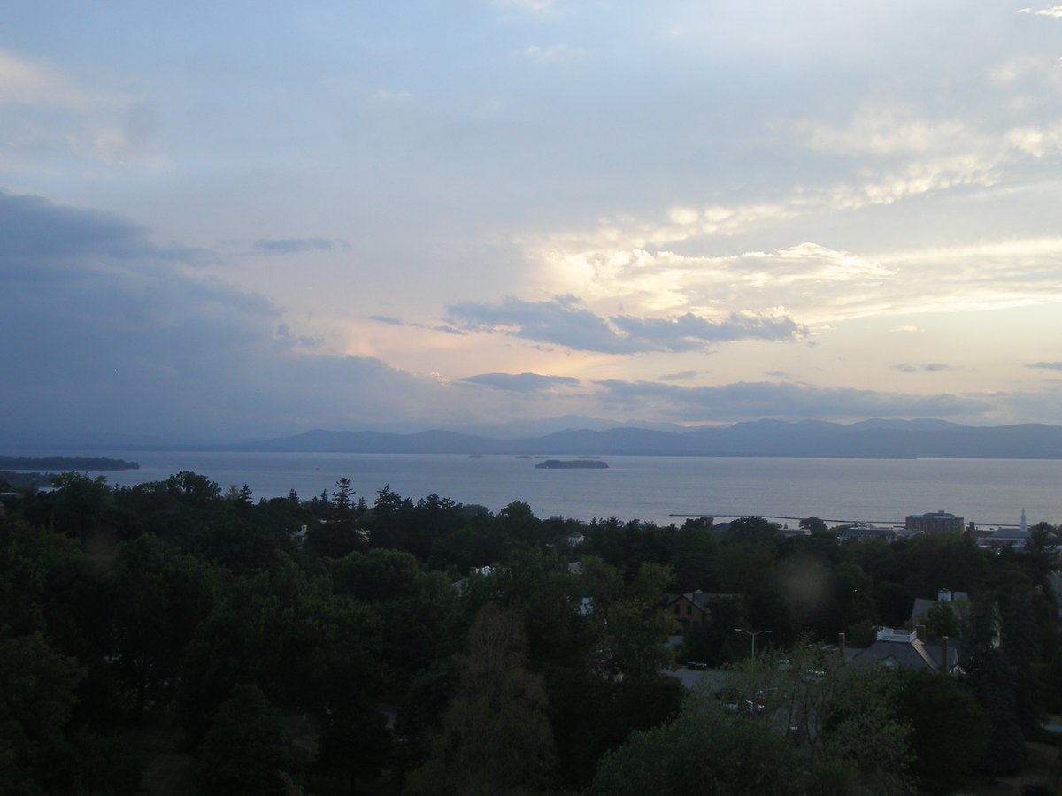 Left view, Burlington sunset on Sunday, August 24, 2025