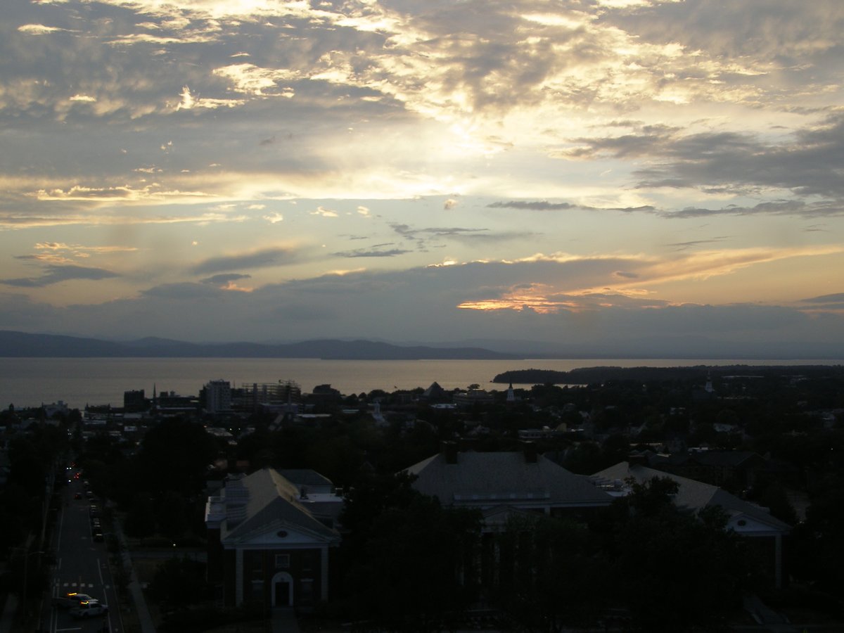 Right view, Burlington sunset on Sunday, August 24, 2025
