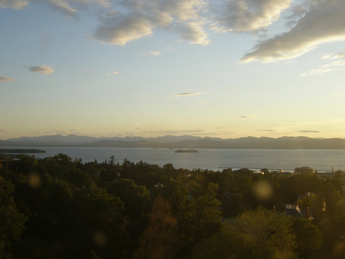 Left view, Burlington sunset on Wednesday, August 27, 2025