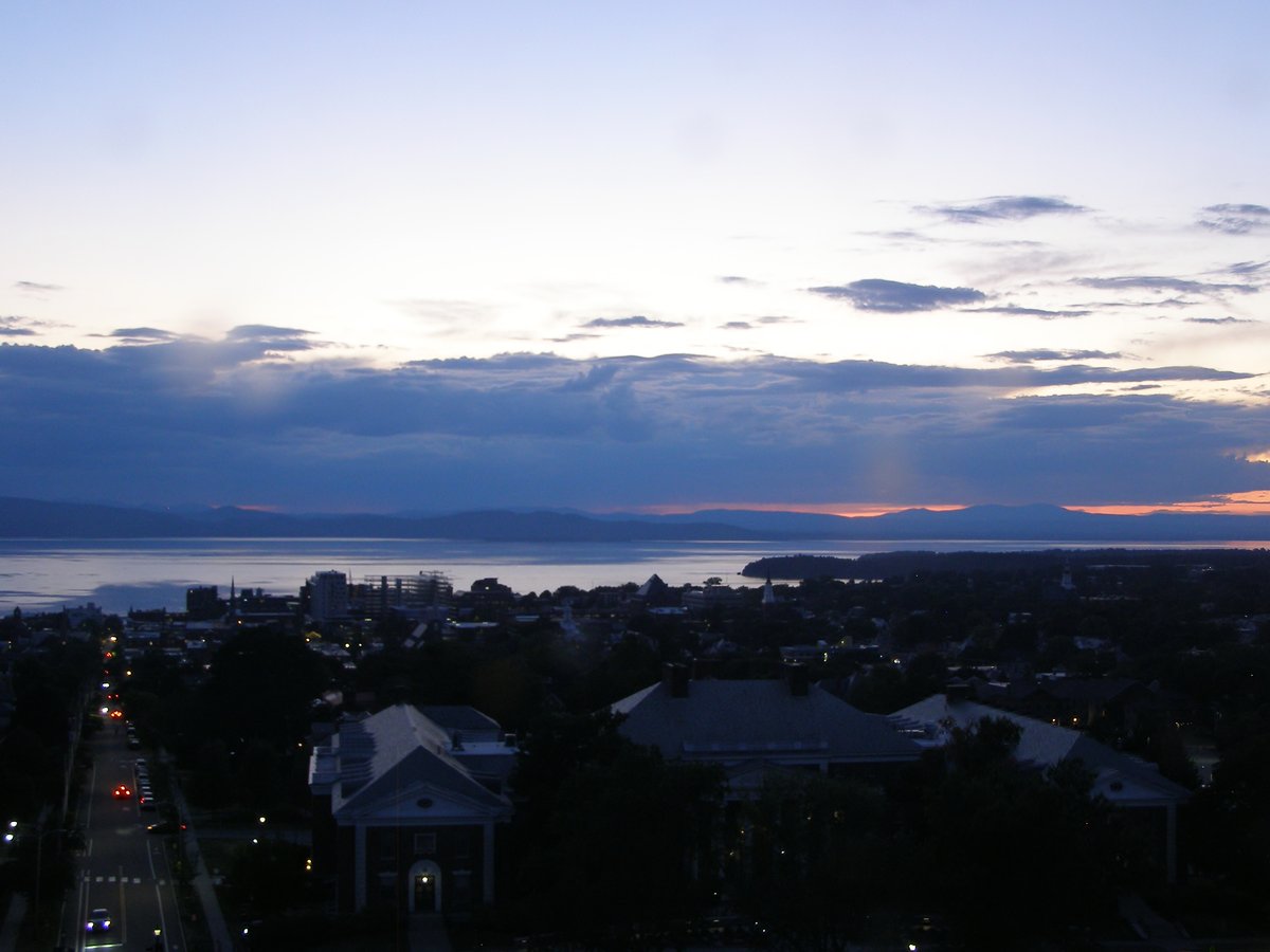 Right view, Burlington sunset on Tuesday, September 2, 2025