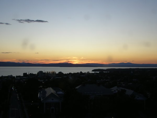Burlington sunset on Wednesday, September 3, 2025 at 7:43 PM EDT