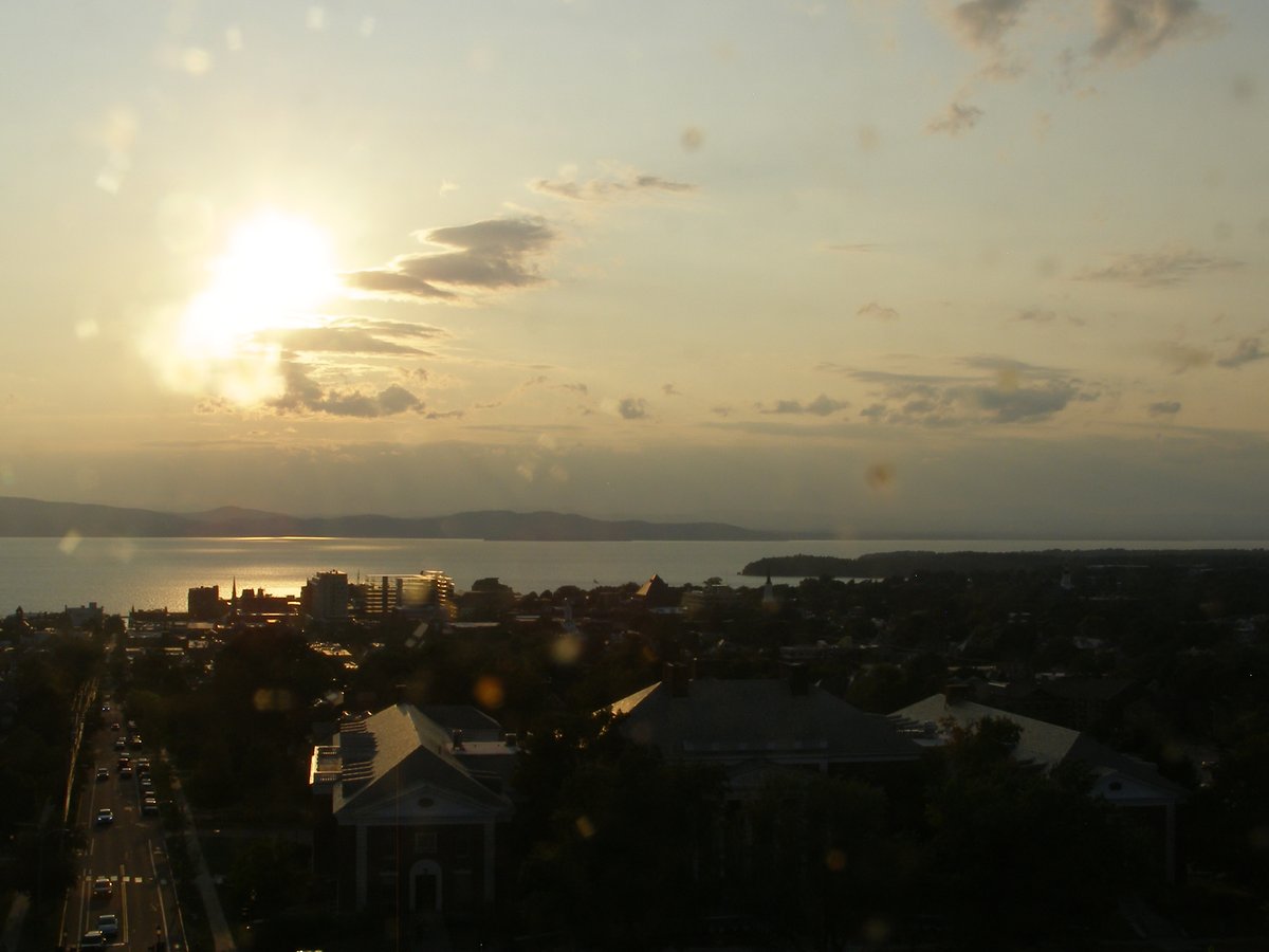 Right view, Burlington sunset on Friday, September 5, 2025