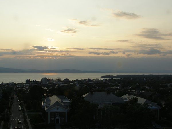 Burlington sunset on Friday, September 5, 2025 at 6:58 PM EDT