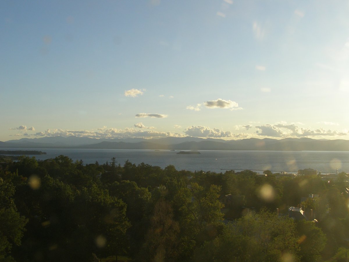 Left view, Burlington sunset on Sunday, September 7, 2025