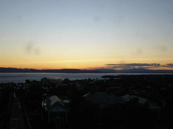 Burlington sunset on Sunday, September 7, 2025 at 7:28 PM EDT
