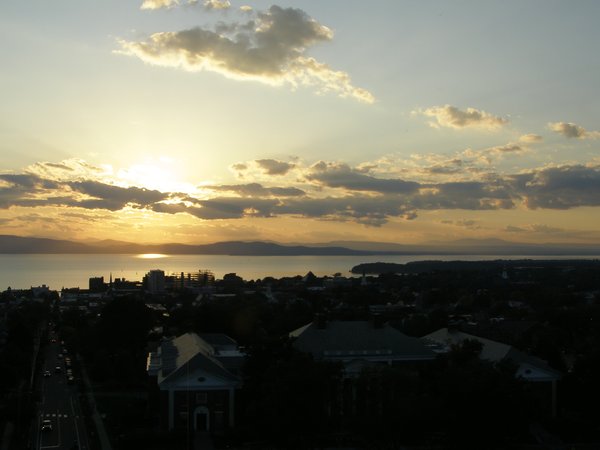 Burlington sunset on Thursday, September 11, 2025 at 6:58 PM EDT