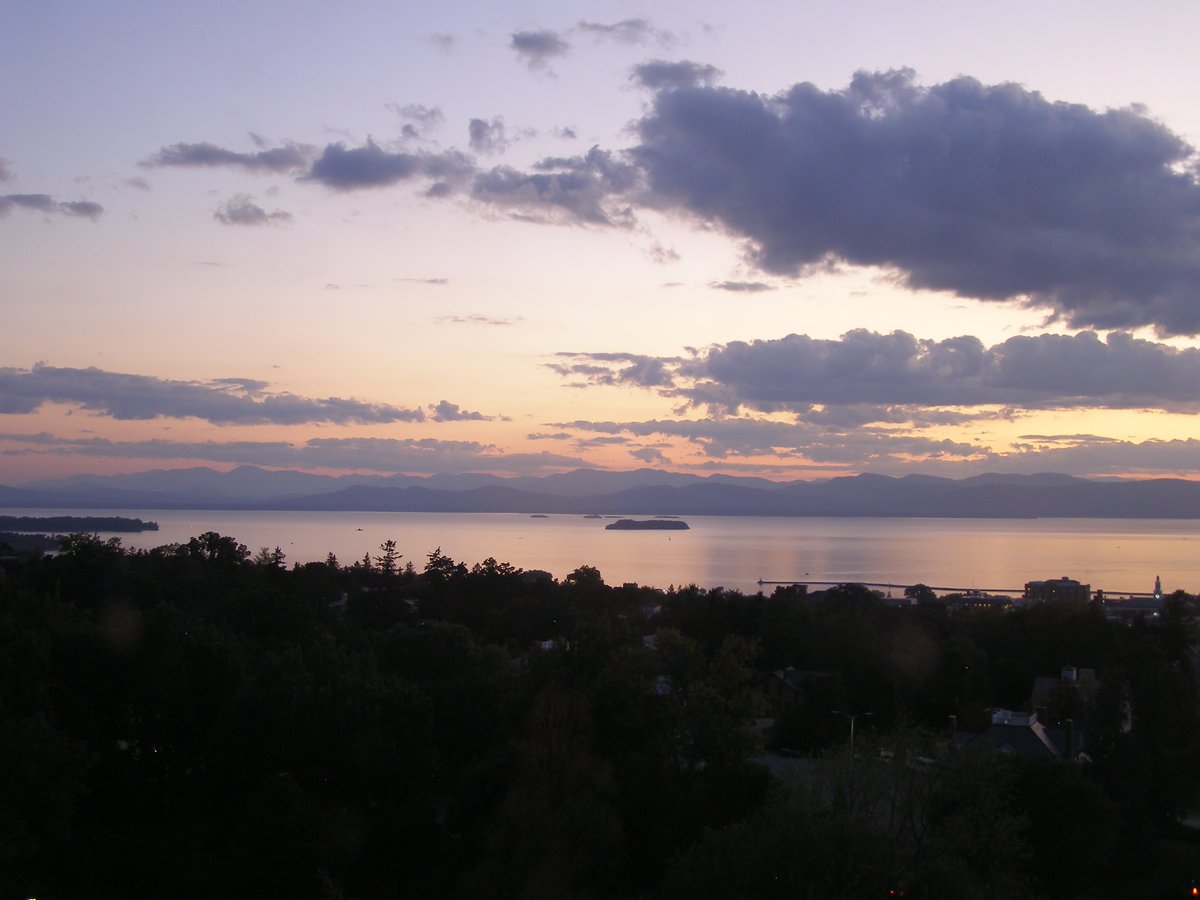 Left view, Burlington sunset on Thursday, September 11, 2025