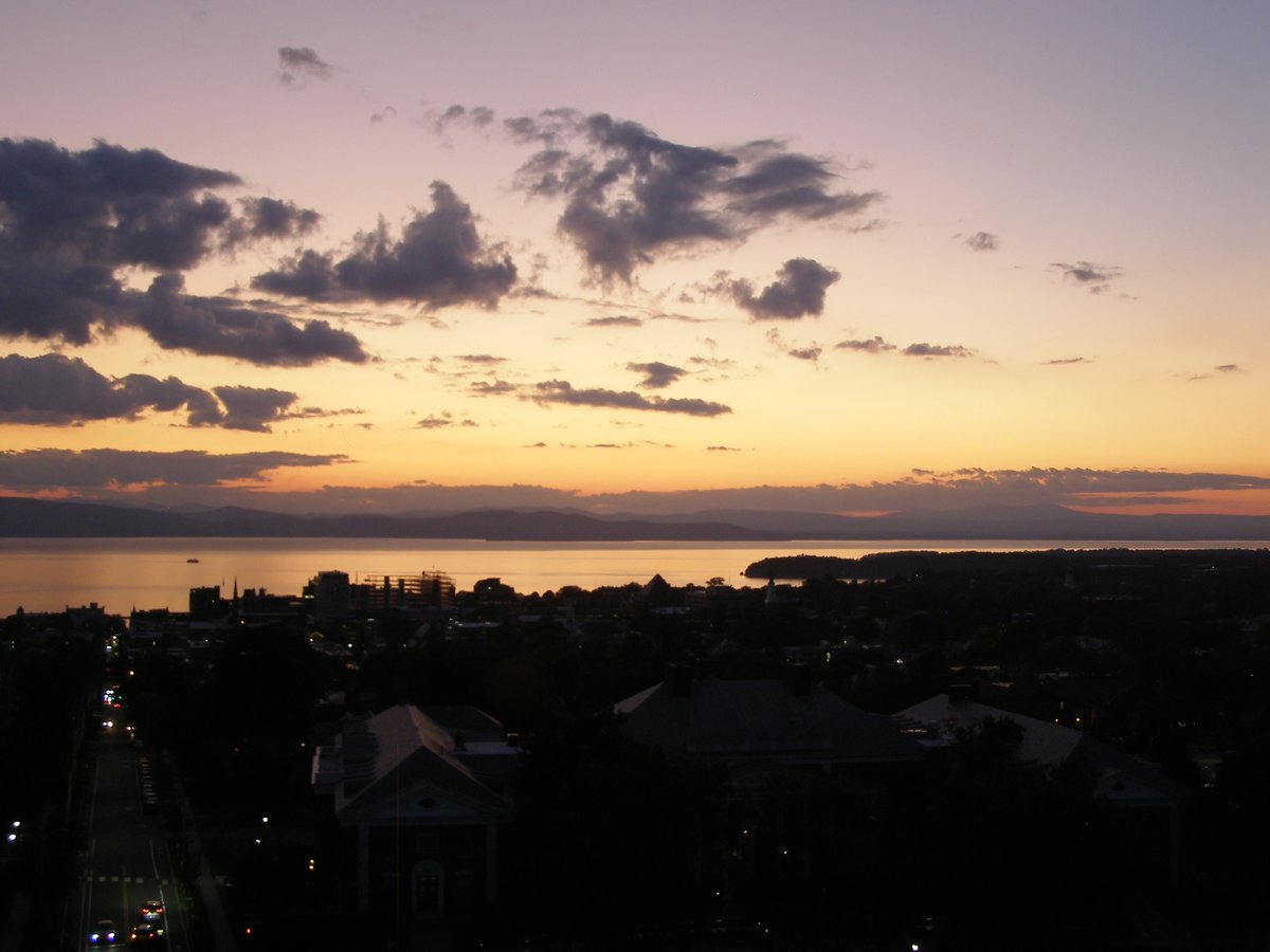Right view, Burlington sunset on Thursday, September 11, 2025