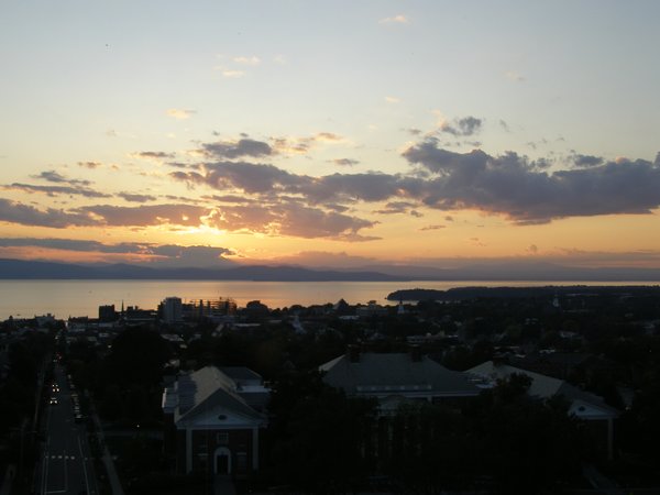 Burlington sunset on Thursday, September 11, 2025 at 7:13 PM EDT