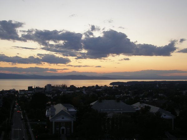Burlington sunset on Thursday, September 11, 2025 at 7:28 PM EDT
