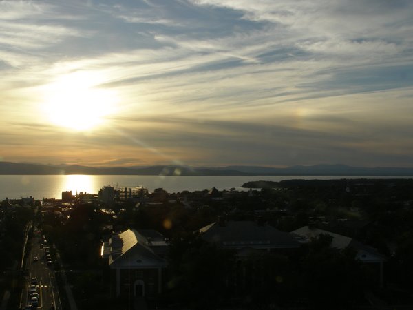 Burlington sunset on Friday, September 12, 2025 at 6:43 PM EDT