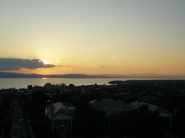 Burlington sunset on Sunday, September 14, 2025 at 6:58 PM EDT