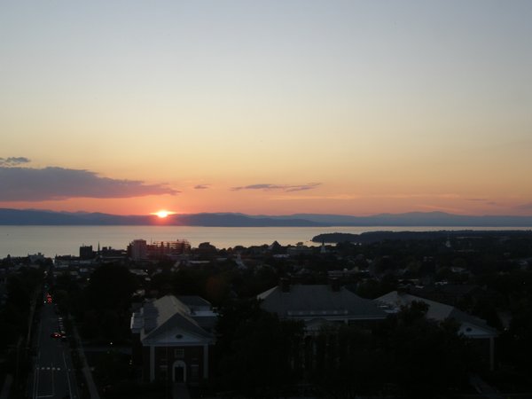 Burlington sunset on Sunday, September 14, 2025 at 7:13 PM EDT