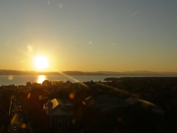Burlington sunset on Monday, September 15, 2025 at 6:58 PM EDT