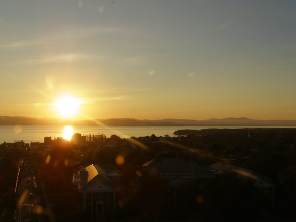 Burlington sunset on Tuesday, September 16, 2025 at 6:58 PM EDT