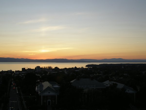 Burlington sunset on Tuesday, September 16, 2025 at 7:13 PM EDT
