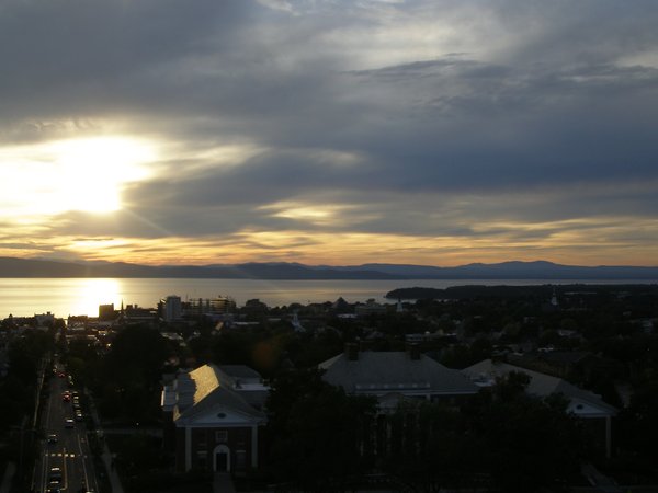 Burlington sunset on Wednesday, September 17, 2025 at 6:43 PM EDT