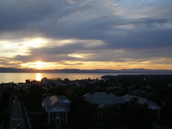 Burlington sunset on Wednesday, September 17, 2025 at 6:58 PM EDT