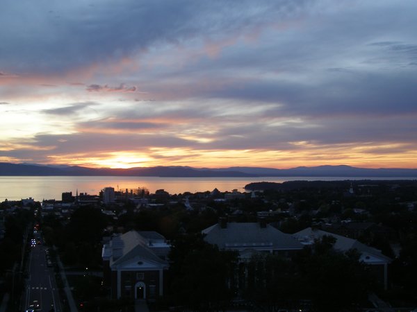 Burlington sunset on Wednesday, September 17, 2025 at 7:13 PM EDT