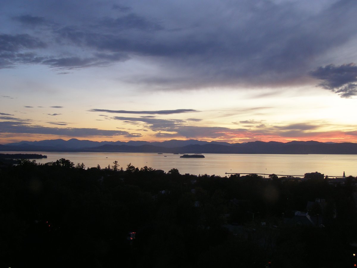 Left view, Burlington sunset on Wednesday, September 17, 2025