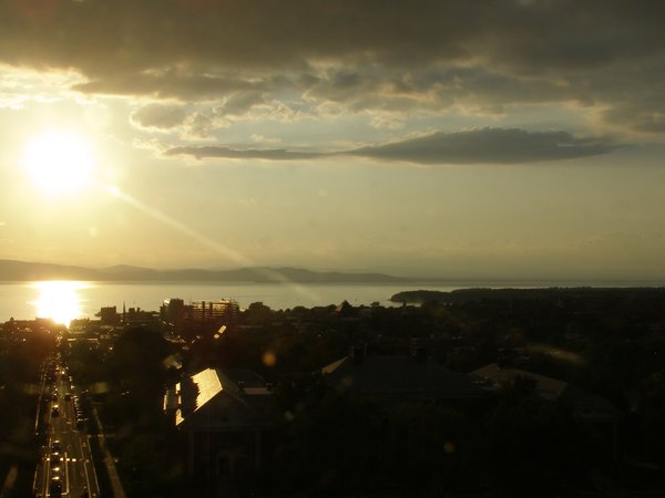 Burlington sunset on Thursday, September 18, 2025 at 6:28 PM EDT
